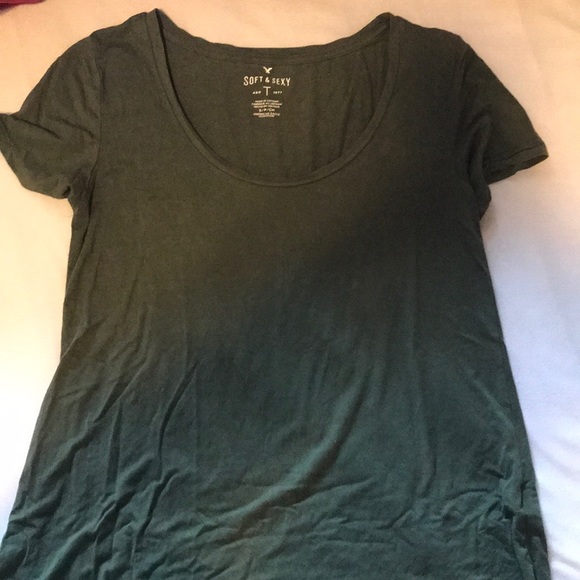 green soft and sexy american eagle tee - Picture 3 of 3